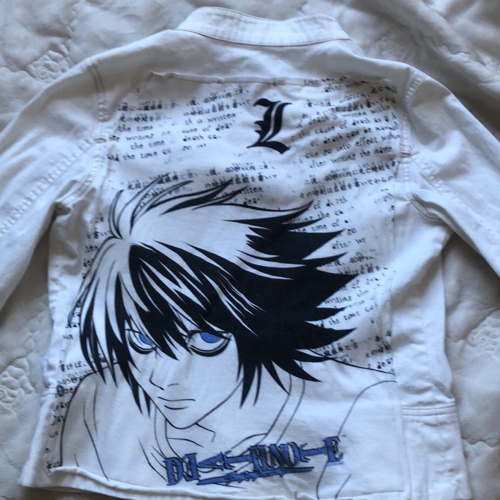 99% Cotton Refurbished Jean Jacket Anime! - Picture 6 of 11